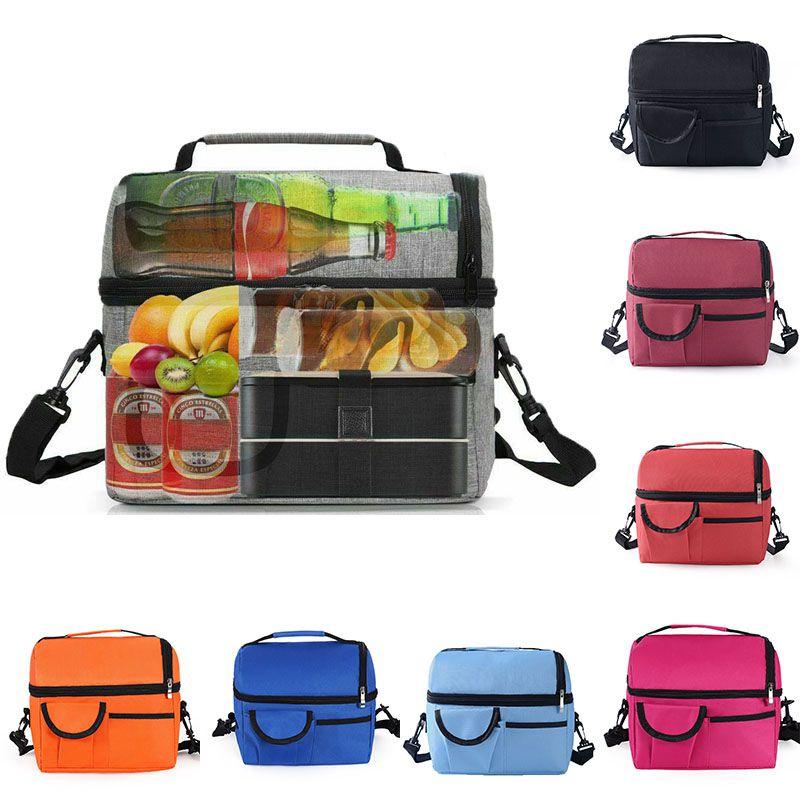 Bag Lunch Insulated For Men Women Kids Thermos Cooler Adults Tote Food Box Lunch