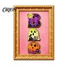 Holiday Decoration Magnet Halloween Pumpkin Frame Refrigerator Magnet, Vintage Ghost Fridge Whiteboard Decorative for Party Spooky Magnets