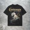 Castlevania Symphony of The Night Alucard T-Shirt Unisex Lässig Kurzarm Herren Damen Rundhals Grafik-T-Shirt Vintage Streetwear Oberteil
