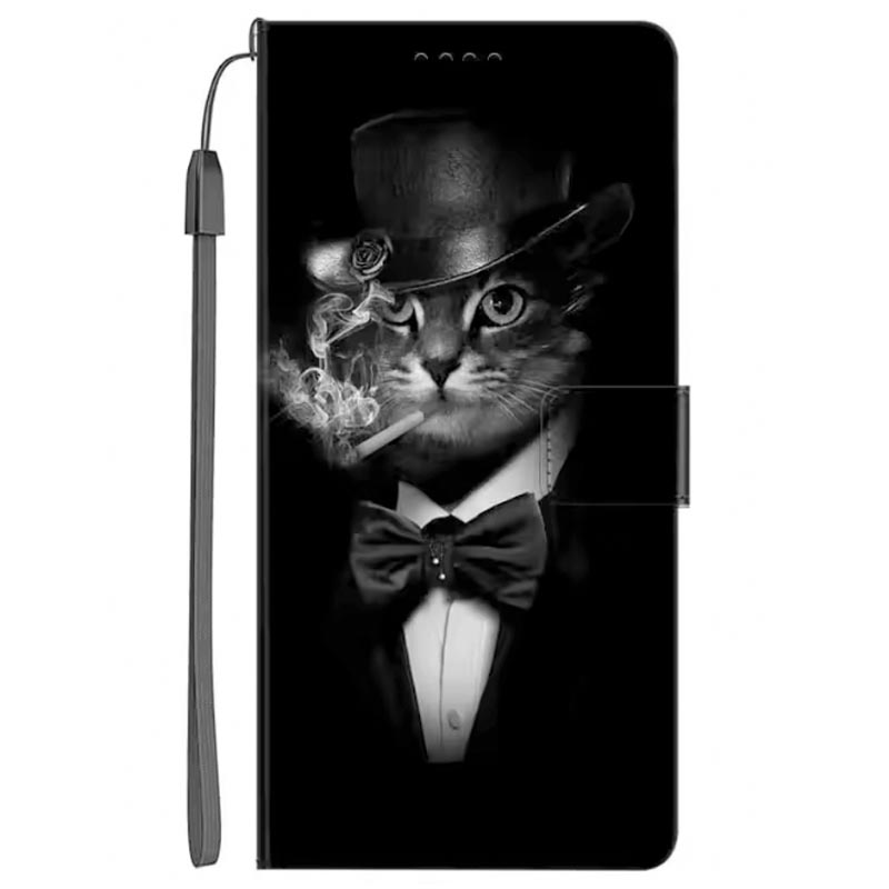 Luxury Leather Phone Case For Samsung Galaxy A56 A36 A26 A16 Cartoon Wolf Flip Cover For A36 A26 A 56 A16 PU Stand Holder Funda