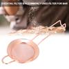 Stainless Steel Cone Shape Cake Powder Filter Cocktail Mesh Strainer Bar AccessoriesRose Gold