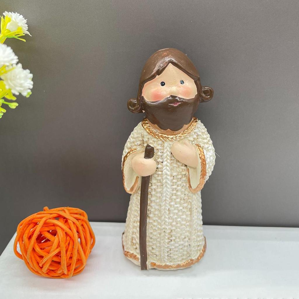 Jesus Figurine Jesus Desk Decor And Mary Figurine Kit Resin Religious Sculpture Collectible Decoration For Living Room Bedroom