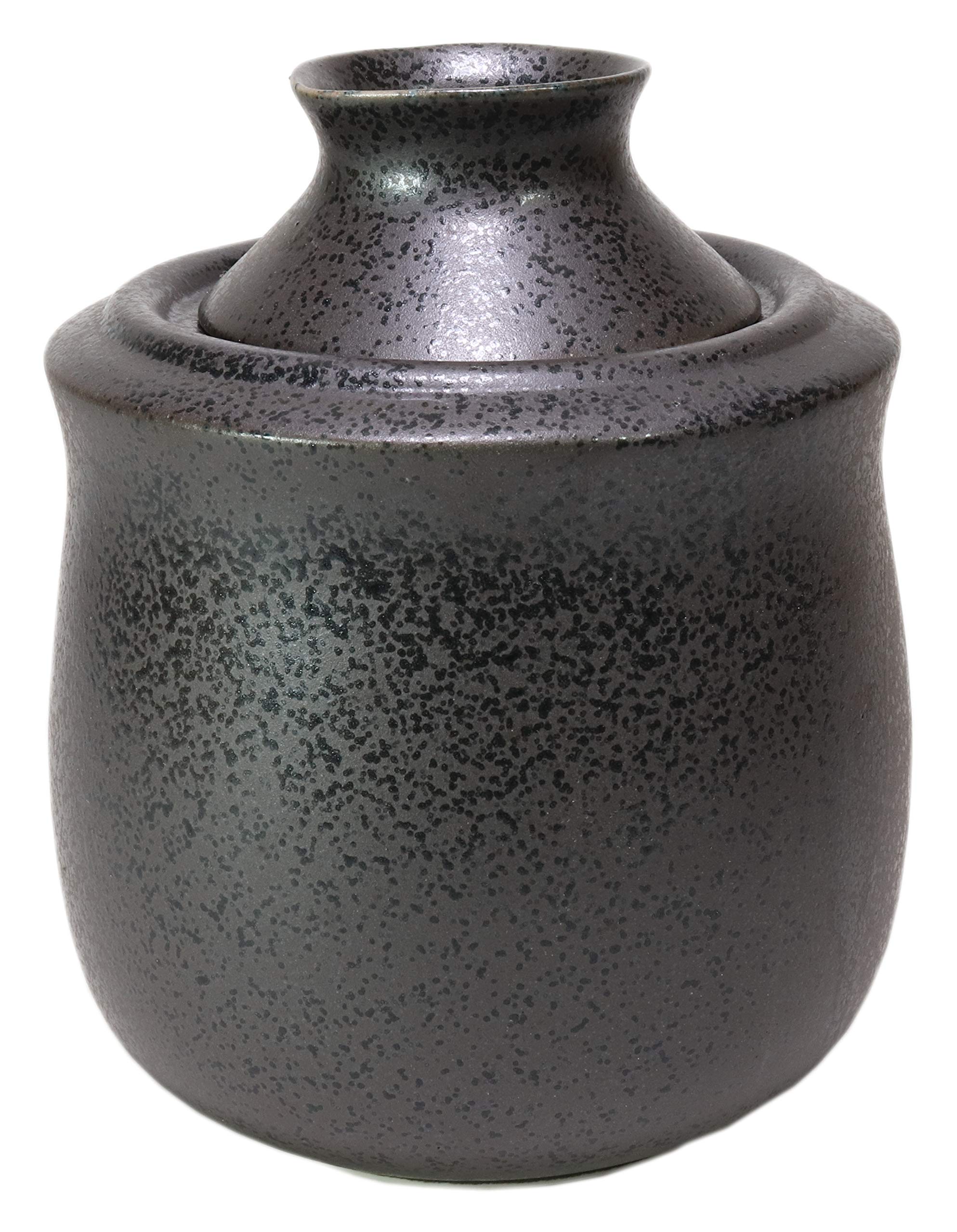 

Black Crystal Sake Ware x Japanese Commercial (Large) [12.3 14.9cm (310cc) 681g] [Sake Utensils] [Kappo, Izakaya, Tableware, Restaurants, Use]