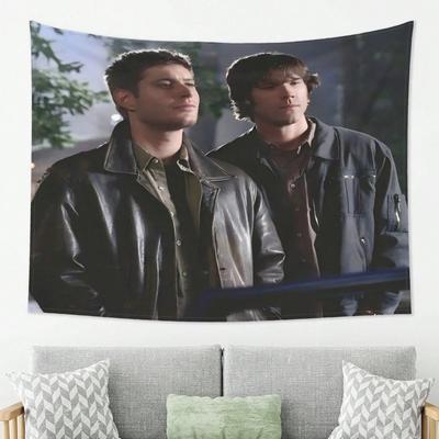 1pc Supernatural Bedroom  Living Room Wall Decor Tapestry  2D Polyester Perfect Gift for TV Show Fans
