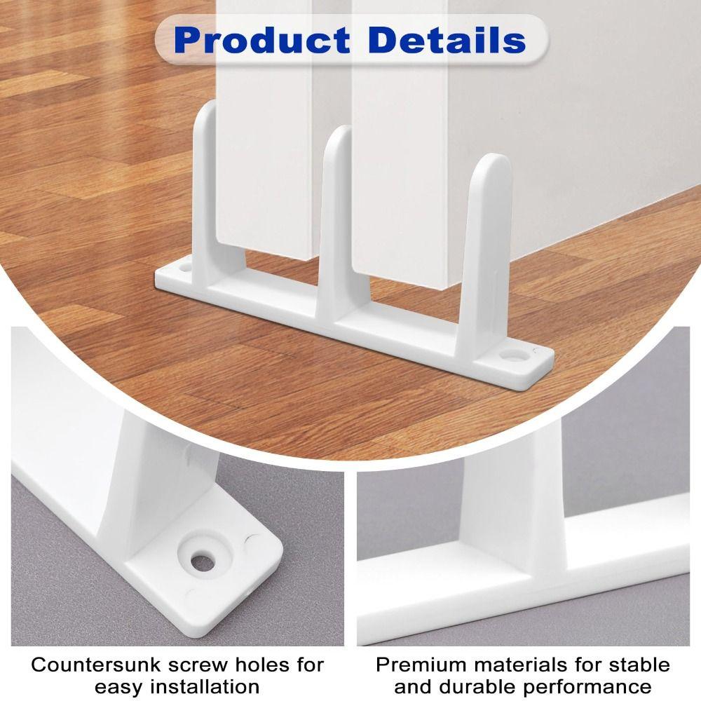 4pcs Plastic Material Sliding Door Guide Wear-Resistance Bottom Floor Track Door Replacement