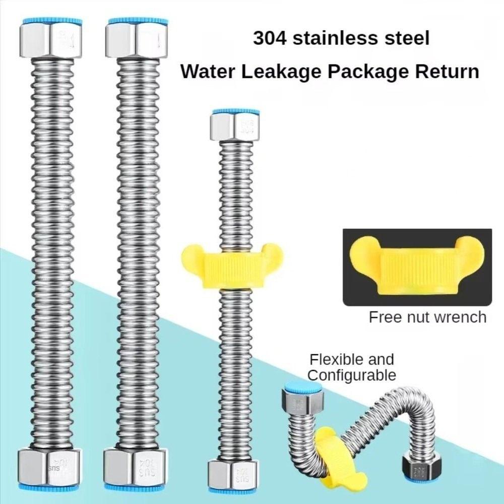 Corrugated Plumbing Hose with Wrench Bathroom Heater Connector  Water Purification System