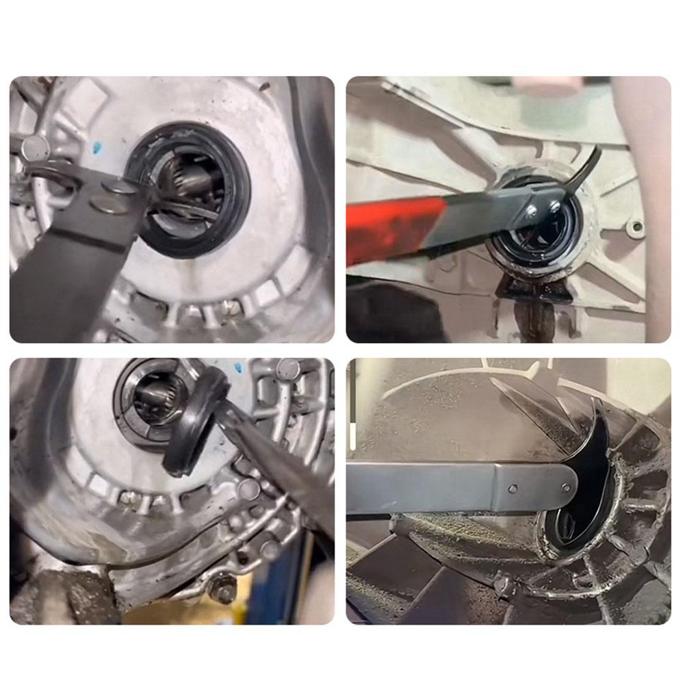 Double Head Oil Seal Puller Car Repair Tool Oil Seal Wrench Extractor Auto Maintenance Screwdriver Wrench