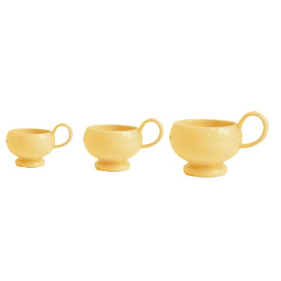 3Pcs/Set Miniature Coffee Cups, Glossy Alloy Cup Miniatures, 1:12 Scale Tiny Tea Cups for Doll Mansion Accessories DIY Crafts