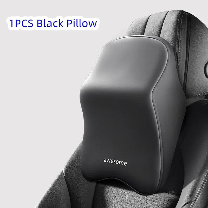 Car Lumbar Back Support Headrest Neck Pillow Memory Foam Lumbar Pillow Universal Soft Neck Pillows Cushion Car Supplies