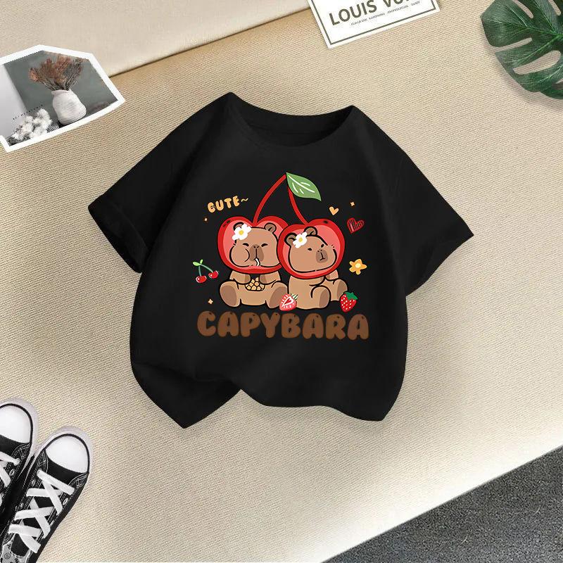 Children's Casual Short-sleeved T-shirt - Summer Girls' And Boys' Fashionable And Cute T-shirt