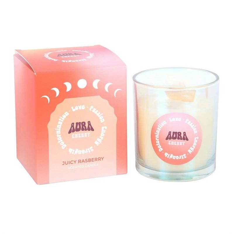 Something Different Aura Energy Raspberry Scented Candle