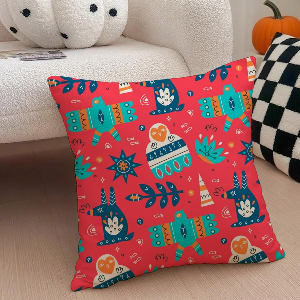 Style Exotic Moroccan Cushion Cover Throw Pillow Cover Hidden Button Durable Polyester Chair Cushion