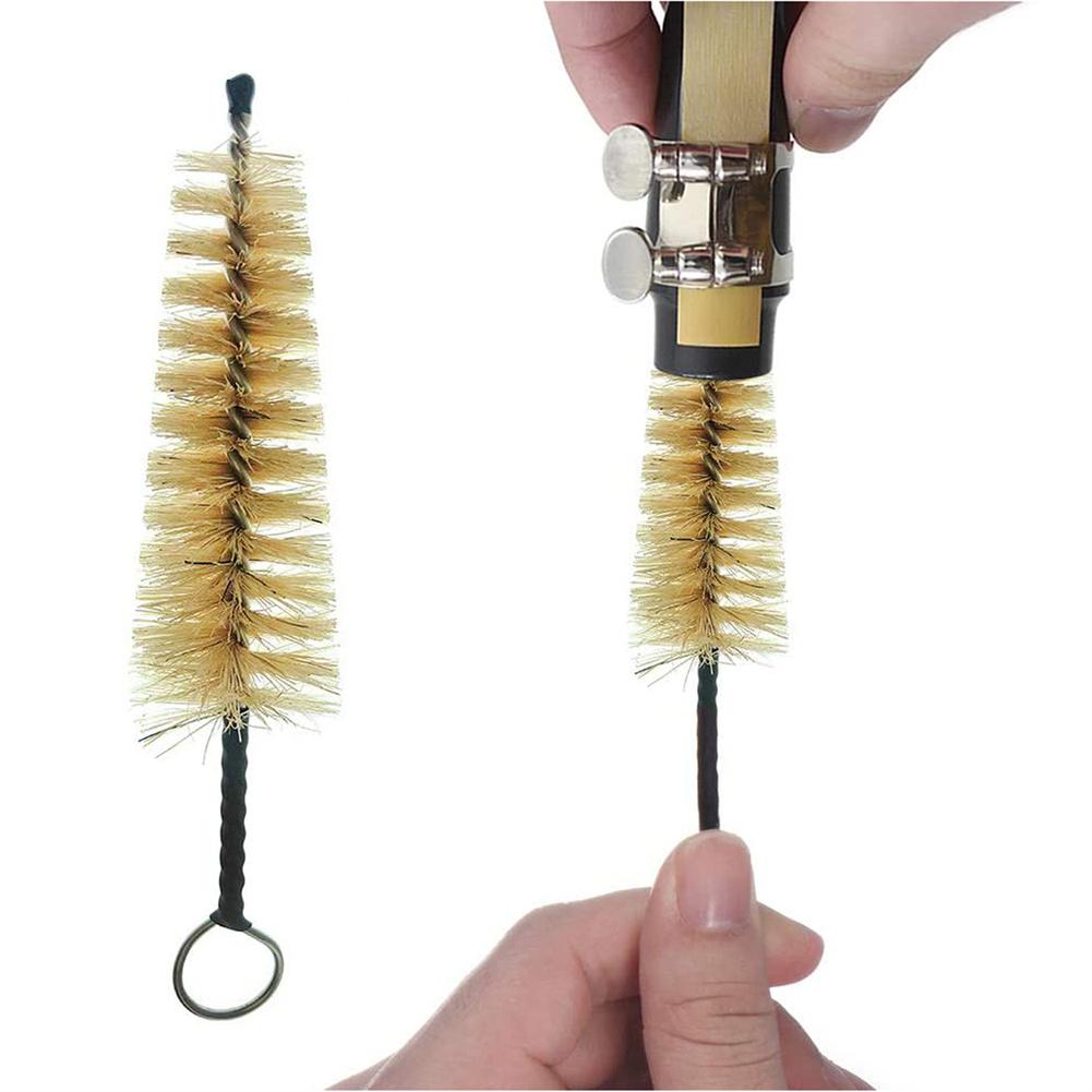 Saxophone Mouthpiece Brush Cleaning Tool Accessories Bristle Brush Whistle Supply