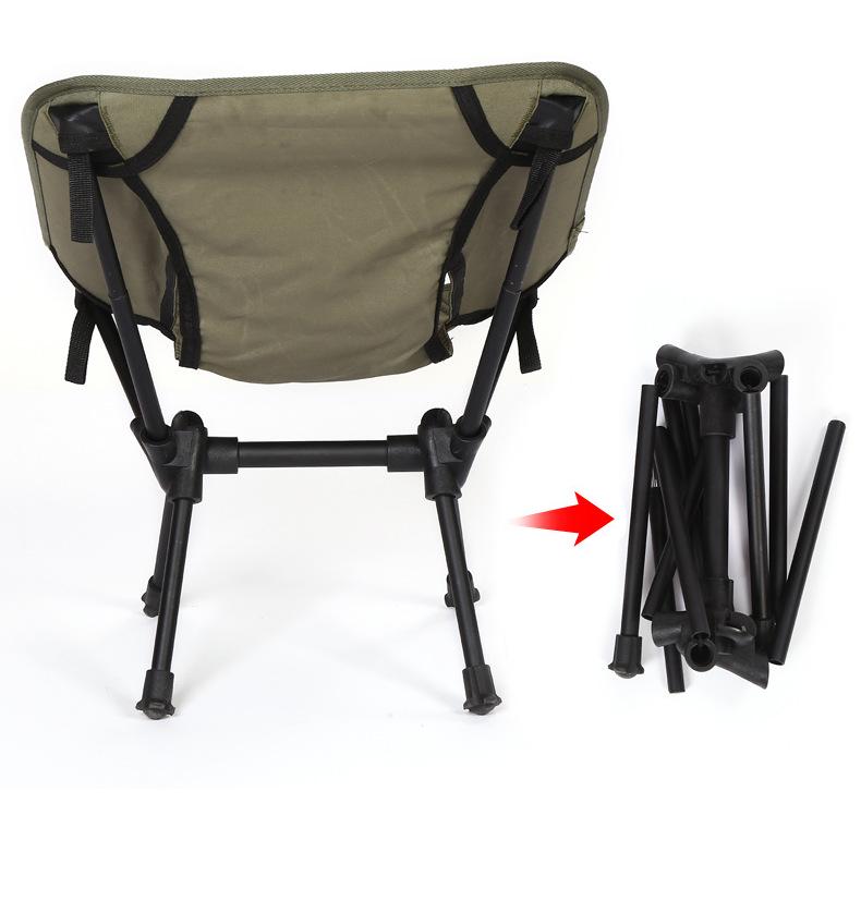 Ultra-Light Aviation Aluminum Moon Chair: Folding Parent-Child Model for Beach, Art, Fishing, Camping, and Leisure