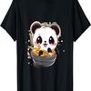 Otaku Kawaii Anime Panda Eat Ramen Noodles Cherry Blossom T-Shirt(15)