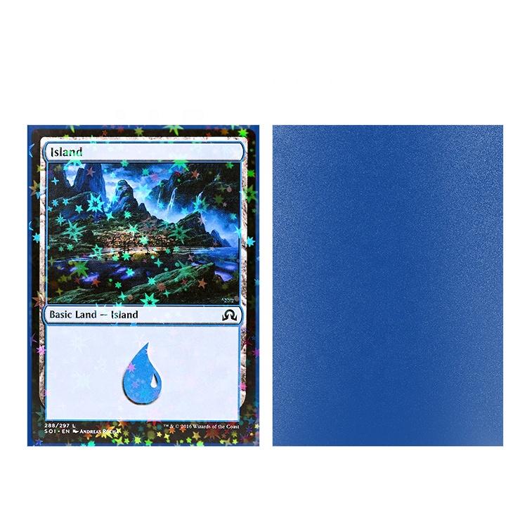 2024 NEW!!! Galaxy Effects Hologram Card Sleeves STANDARD SIZE NON-RUB MATTE BACK HEAT HOLOGRAPHIC SLEEVES Printing Mailing
