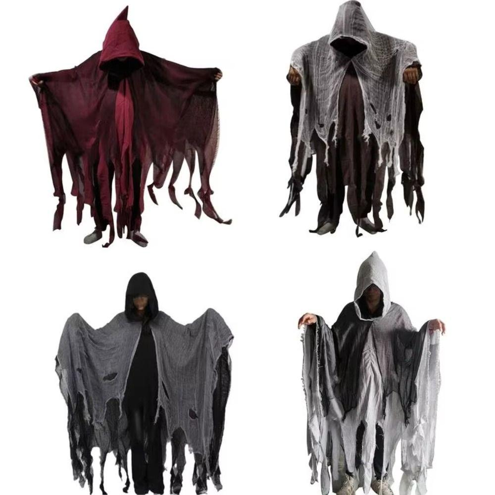 Polyester Halloween Ghost Cloaks Photo Pros Wizard Dementors Cosplay Costume Clothing Props Costumes Outfit