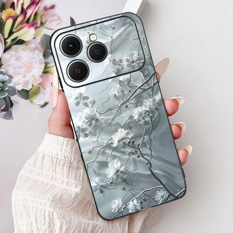For Tecno Spark 40 Spark40 C Phone Case TPU Shell Luxury  Painted Soft Silicone Coque For Tecno Spark40C Spark 40C Back Cover