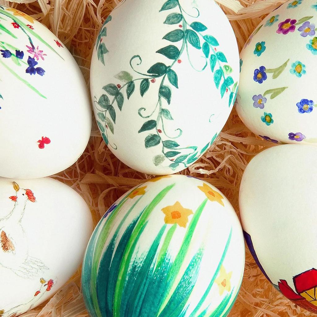 GANAZONO Easter Eggs 2pcs White Craft Eggs Smooth Easter Craft Foam Eggs Foam Balls for Spring Easter Christmas DIY Decoration 20cm Kids Outdoor Toys