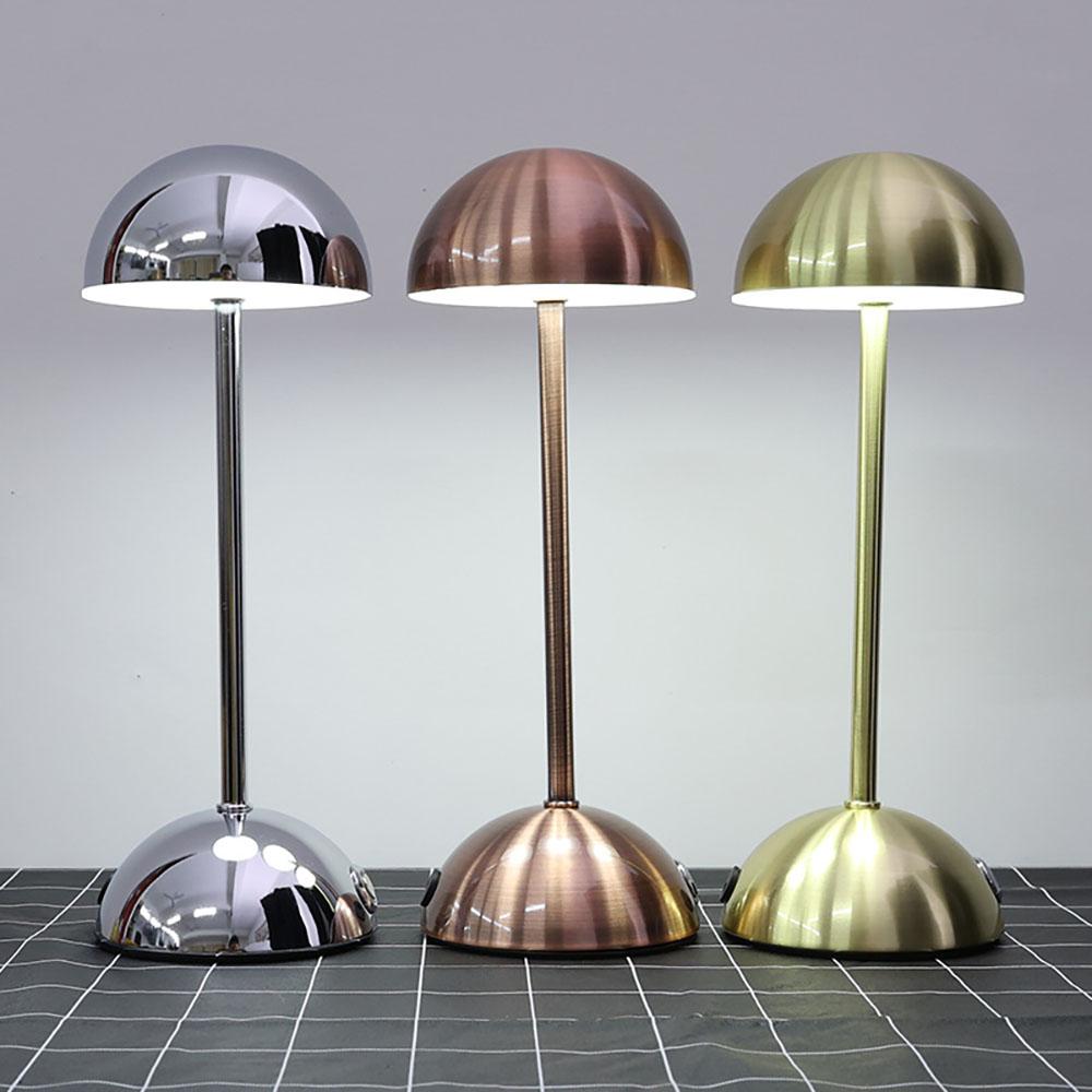 LED Charging Table Lamp Touch 3 Color Lighting Atmosphere Lamp USB Night Light Desk lamp for ReStaurant Bar Room Decoration
