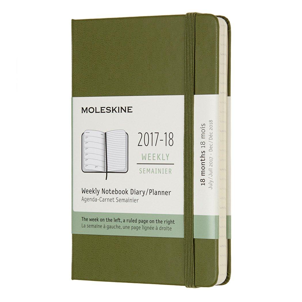 

Moleskine Planner July Weekly Hardcover Pocket Elm Green DHK1618WN2Y18 2017-2018 (Starting 2017)