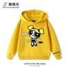 Cute Cartoon Girl Print Kids' Hooded Sweatshirt – Soft, Loose-Fit Pullover for Autumn & Winter – Warm, Casual Top for Boys and Girls