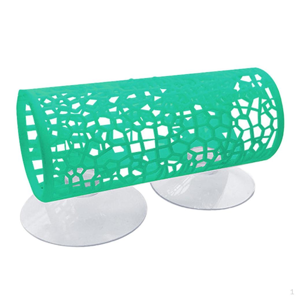 Betta Tunnel Fish Toy,Betta Cave,with Suction Cups,Tank Decoration Hideout Tube for