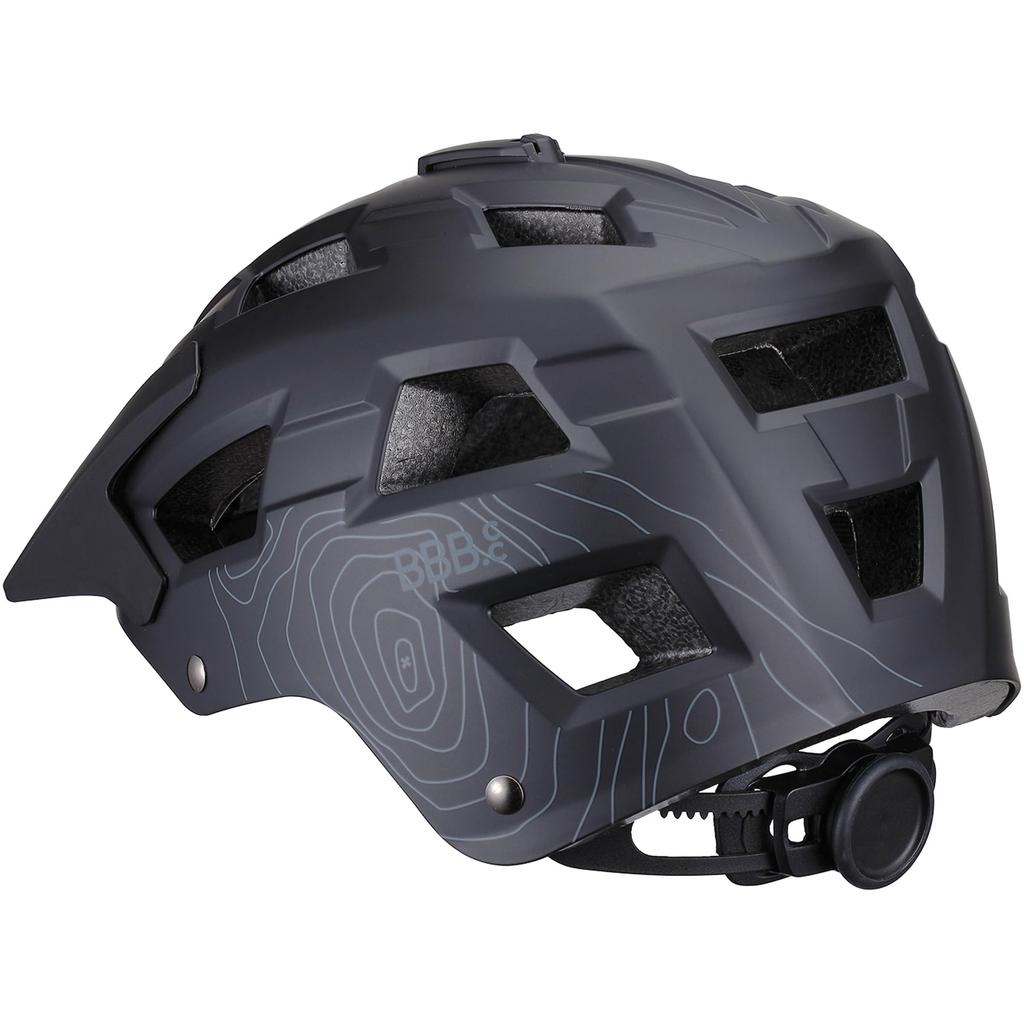 BBB NANGA BHE-54 MTB Enduro Helmet, Matte Black, L (58-62cm)