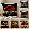 J-Jurassic Movie P-Park Cushion Cover Silky Short Plush Sofa Pillow Cover Hidden Zipper Soft Dustproof Case for Home Decor