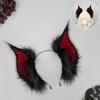 Soft Bat Headband Plush Cosplay Ears Headband Comfortable Plush Headband  Stage Performance