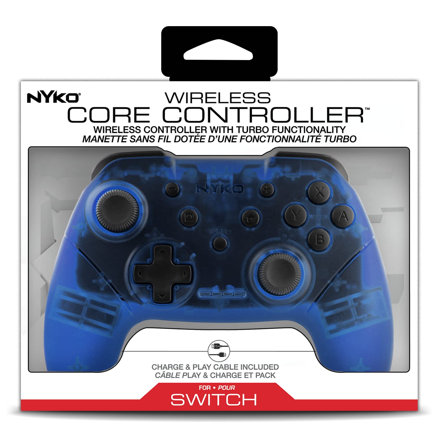 

NYKO Wireless Core Controller для Switch PC Clear Blue &