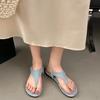 Fashion Retro Flat-bottomed Roman Comfortable Flip-flops for Women In 2025 Summer, New Casual and Fashionable Soft-soled Slippers