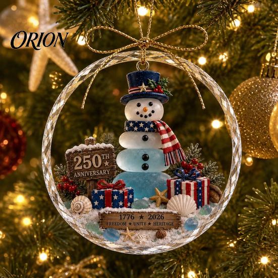Seasonal Festive Decorations Ocean Themed Christmas Ornaments, Lighthouse/Wreath/Santa Claus/Xmas Tree/Snowman/Deer Hanging Wall Decor Decor, Acrylic