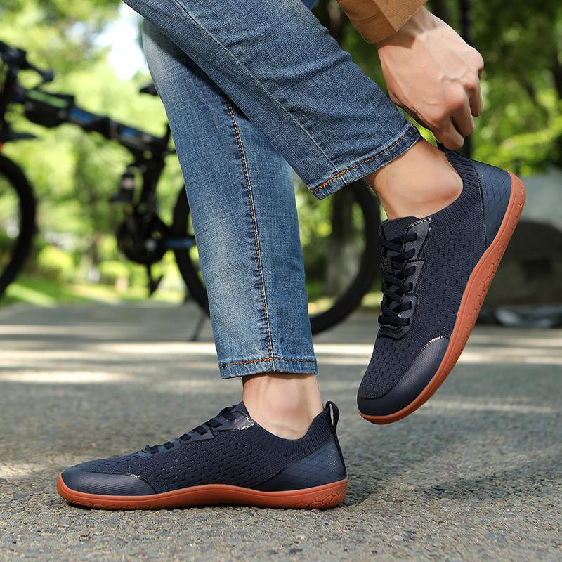 Mesh Casual Sneakers met Brede Neus Lichtgewicht Ademend Crosstraining Schoenen Dames Heren Antislip Wandelen Platte Schoenen