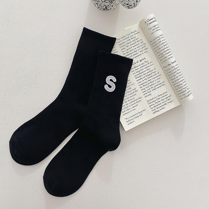 Dámské ponožky ke kolenům se žraločím vzorem - Bavlna, Proti zápachu, Univerzální, Influencerský styl pro podzim/zimu.