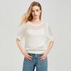 Women's Round Neck Short Sleeve Knit Top