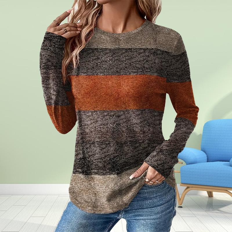 

Женские осенние топы с принтом Sunset Glow, повседневная футболка с длинным рукавом, топ, блузка 5XL серый