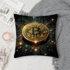 Bitcoin Pillow Case Square DoubleSided Printing Sofa Cushion Cover Pillowcase Bedroom Bedside