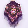 Foulard quadrato da donna 90x90 stile etnico - Fazzoletto da testa e scialle con stampa Xinjiang più venduto