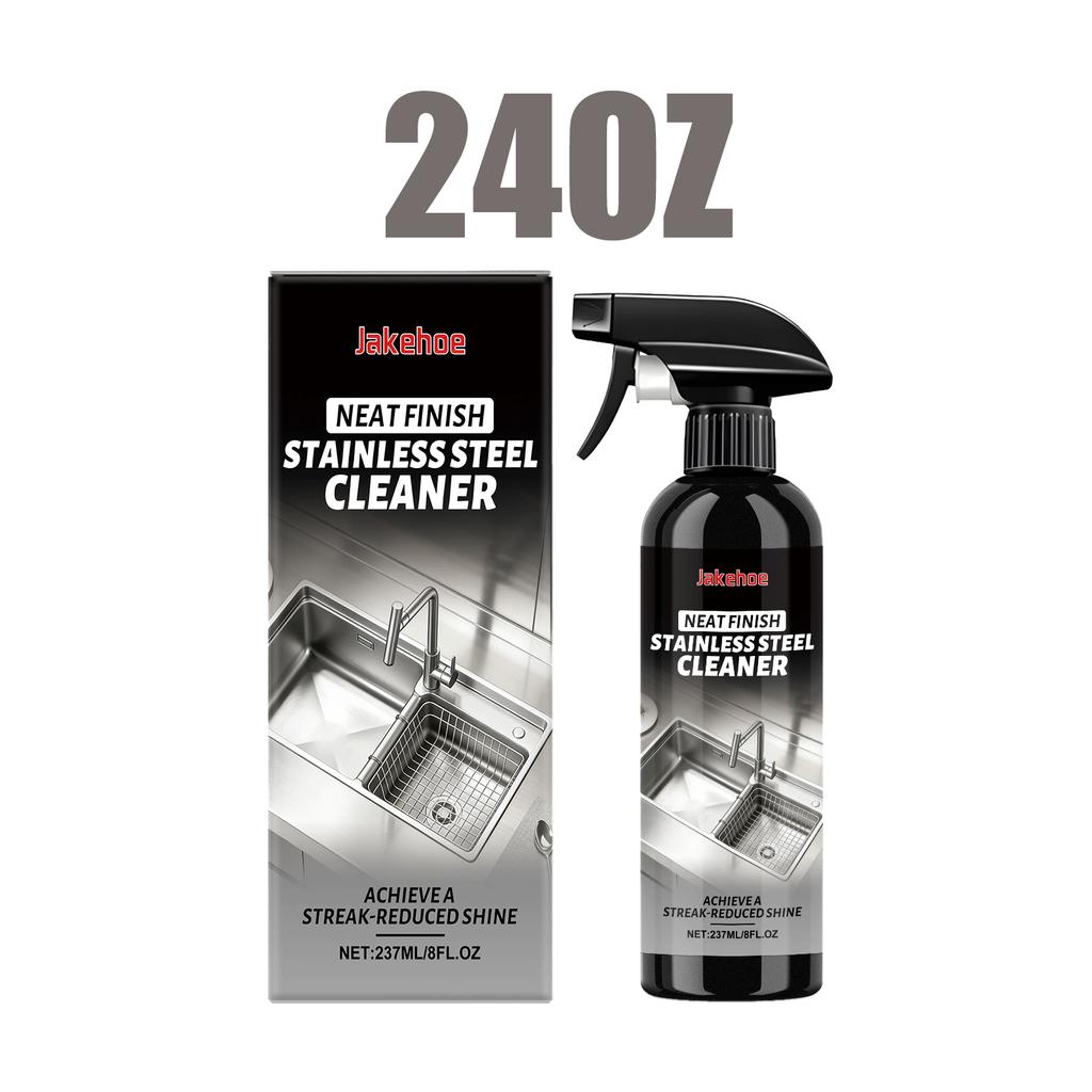 Rengöringsspray för rostfritt stål Polering Köksmaskin Kylskåp Diskho Oljefläckborttagare Fingermärkesfri Streckfri 237ml