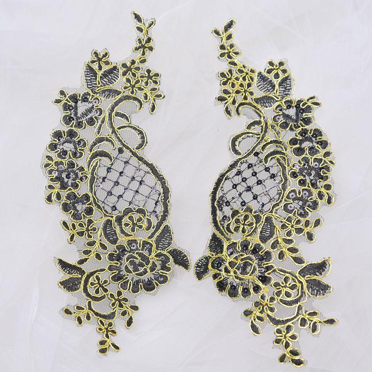 Lace Car Bone Silver Thread To Lace Applique Clothing Accessories, Handmade Diy Wedding Shoes Dress Materials