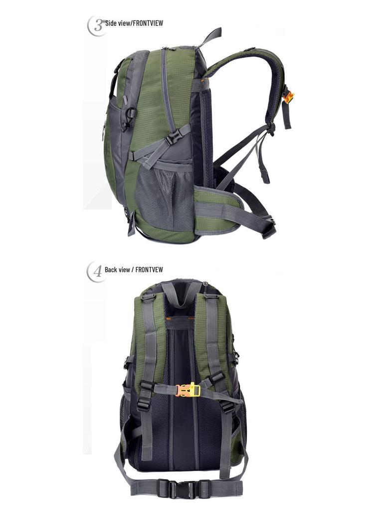 Unisex 40L Water-Repellent Hiking Backpack for Travel and Mountaineering