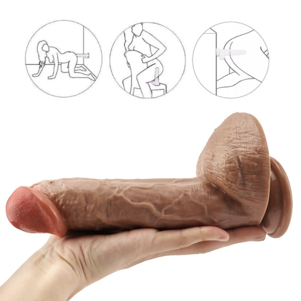 Brown Big Sex Toys for Women Hardness Comfort Dildo Adult Sex Toy Penis Dildos for Women 18+ Realistic Dildo Shop  Anal Dildo