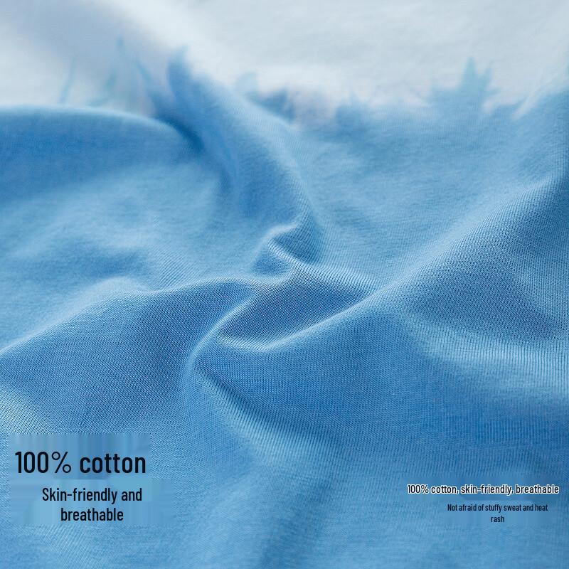 Minibala Pure Cotton Unisex Tie-Dye Short Sleeve T-Shirt