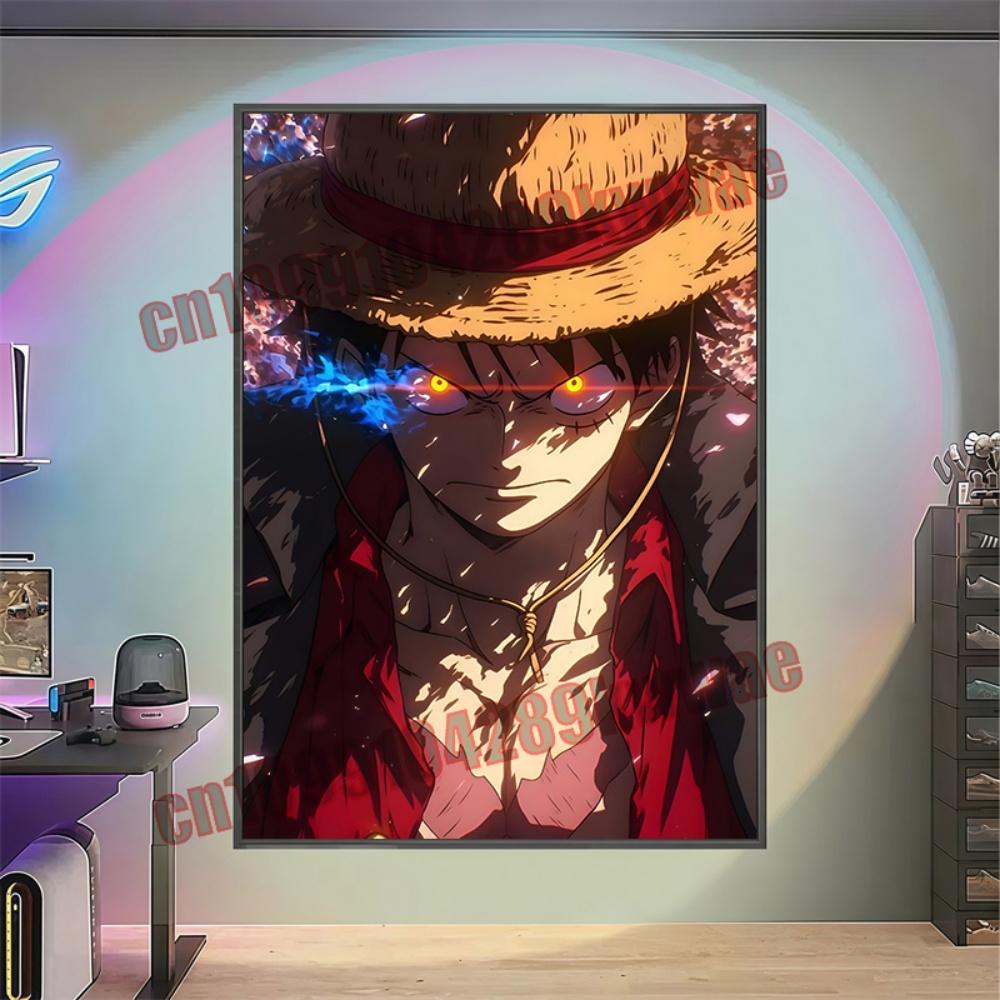 Monkey D Luffy Epic Anime Poster  Dynamic One Piece Premium Canvas Wall Decor Ideal for Bedroom  Anime Collection Fans
