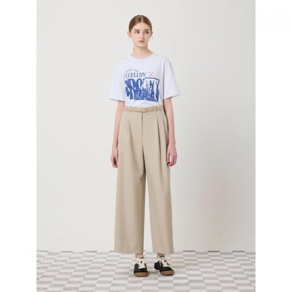 

Cc Collect Belted Two Tuck Wide Pants C251msa001 navy/66