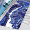 Ocean Blue Marble Pattern Desk Mat Waterproof Nonslip Extended Mouse Pad