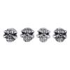 4PCS Tires Valve Stem Cap Universal Fit Skull Style Cool Look Valve Stem Cover for Car Truck Bike