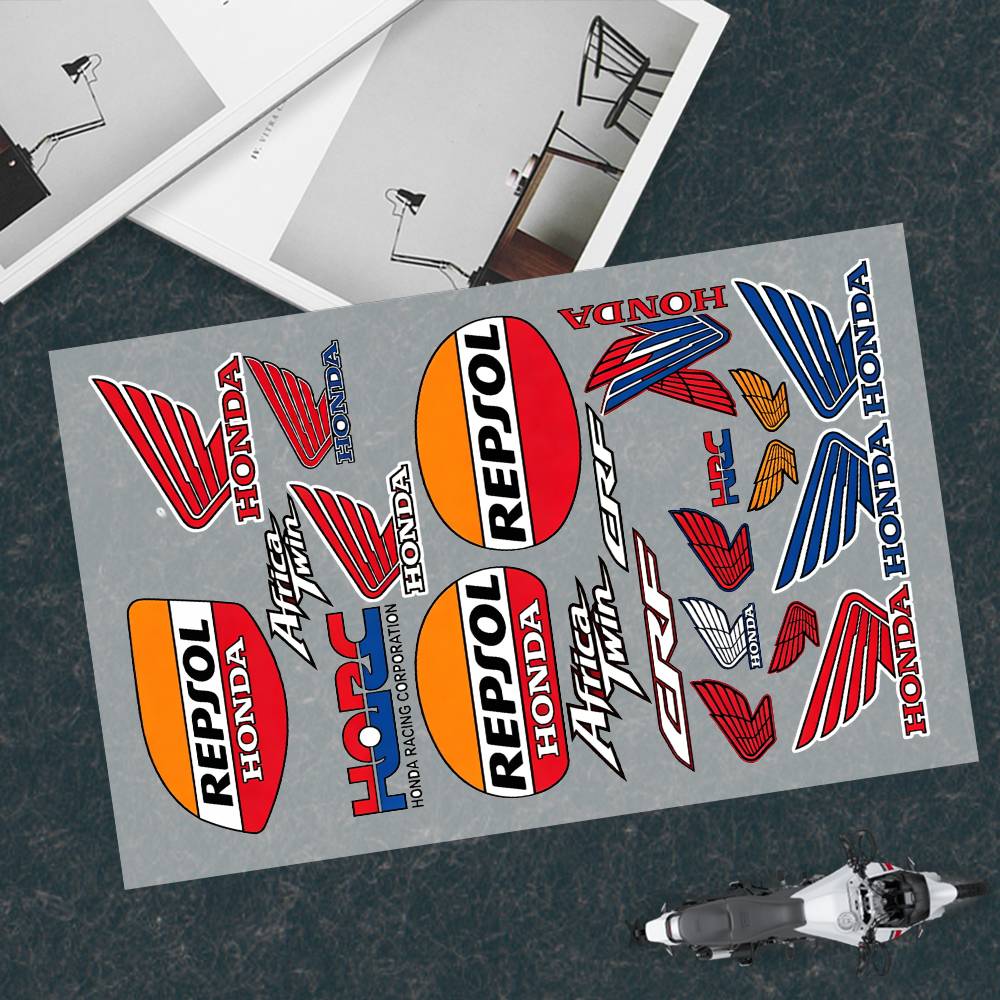 OBTLU1 Moto Honda-a Stickers Moto Sticker Auto Body Bumper Windows Motorcycle Laptop Walls Vinyl Decal Car Tuning Accessories 6r