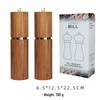 Acacia Wood Two-in-One Salt and Pepper Grinder